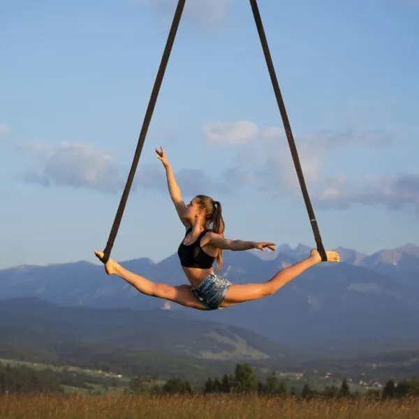 Aerial Shop Aerial Straps Velvet straps blå 25 cm loop