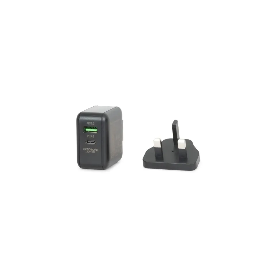 Exposure Lights Charger Block USB-oplader USB-C USB-A