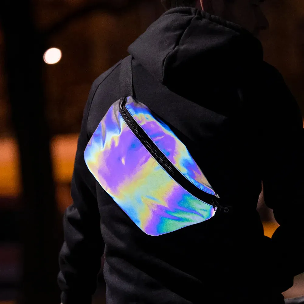 Reflective Berlin XL Pouch bæltetaske Rainbow reflekterende