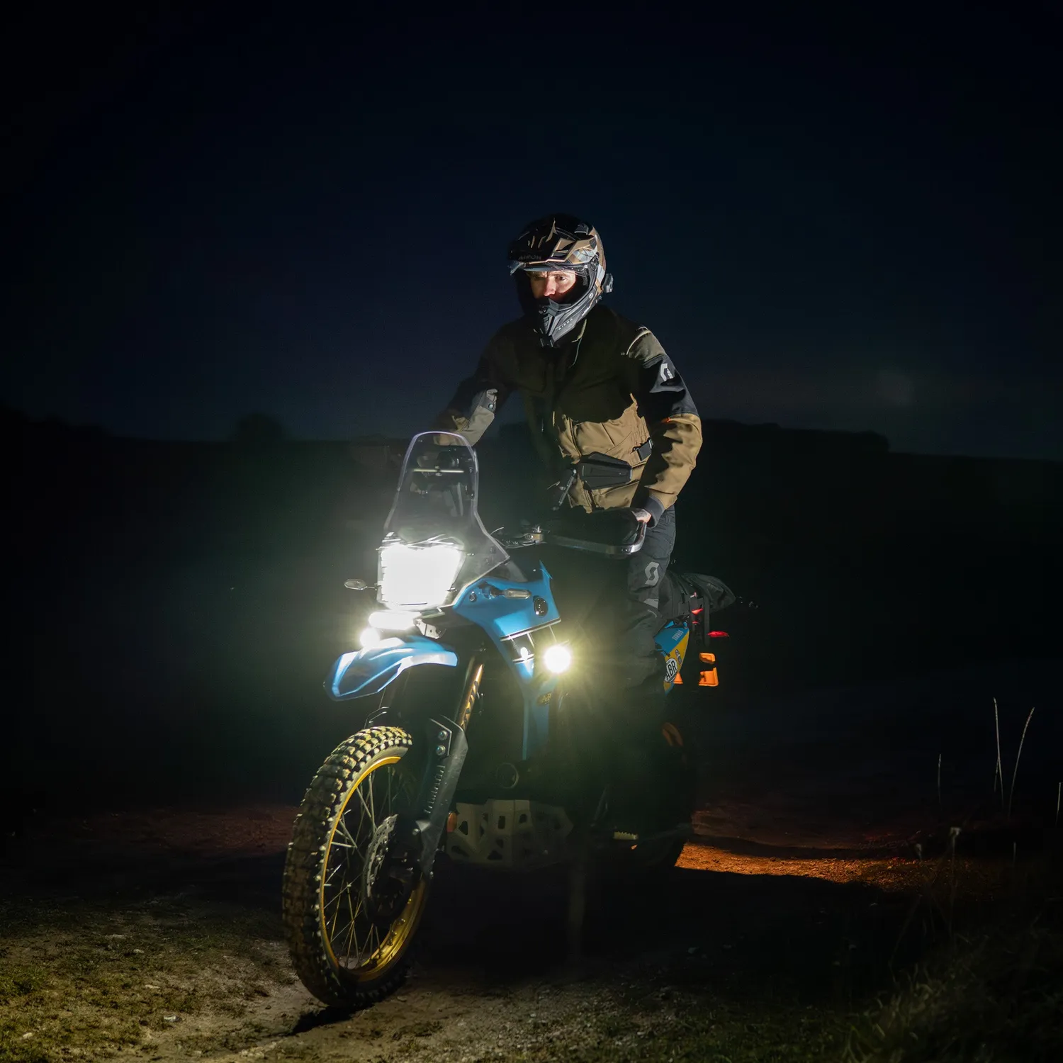 Exposure Radial 3 Adventure motolygte gul par