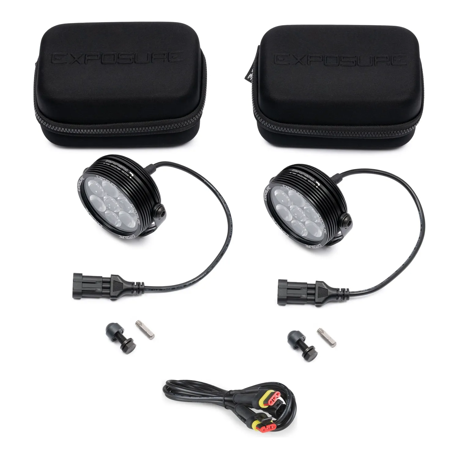 Exposure Radial 7 motorcykellygte par med kabel