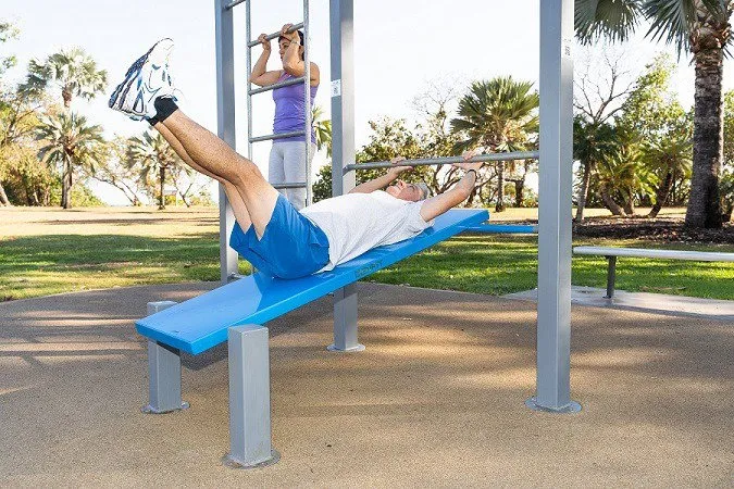 Denfit DSW4453 pullup stativ med bænk