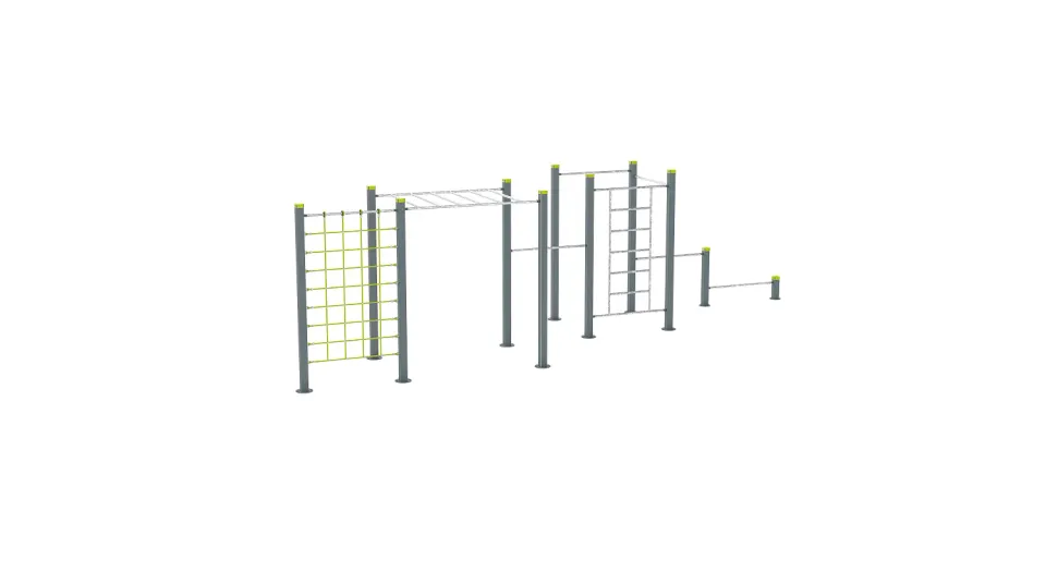 Denfit DSW4258 træningsstation monkeybar klatrevæg