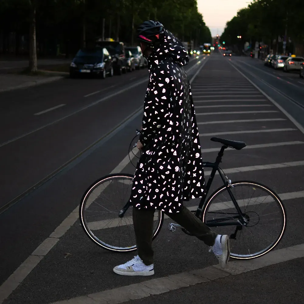 Reflective Berlin Doodle regnponcho reflekterende XXL
