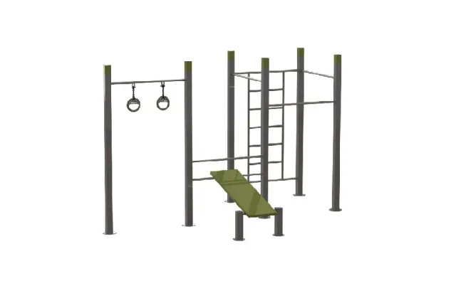 Denfit C018 træningsstation udendørs basis