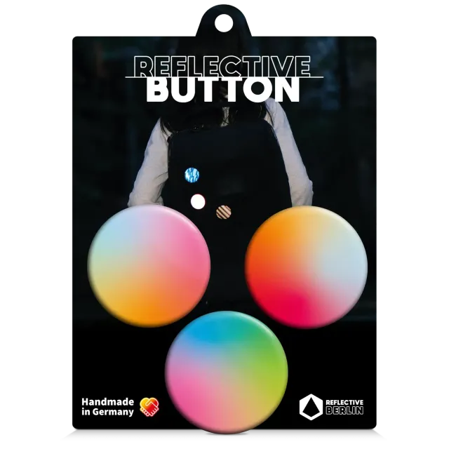 Reflective Berlin Harmony reflekspins rainbow 3-pak 50 mm