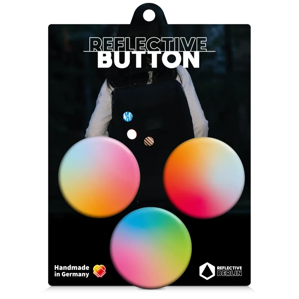 Reflective Berlin Harmony reflekspins rainbow 3-pak 50 mm