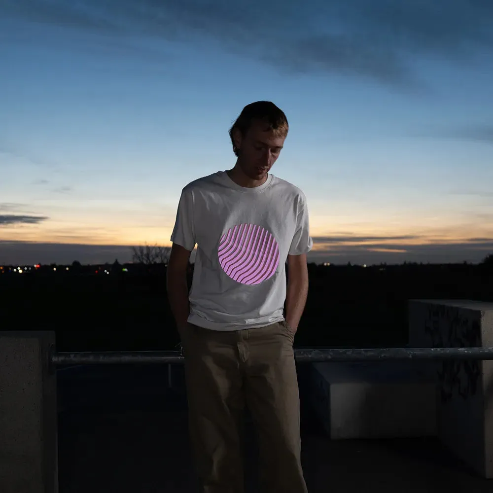 Reflective Berlin Sunset T-shirt off-white pink refleks