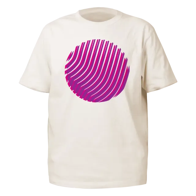 Reflective Berlin Sunset T-shirt off-white pink refleks