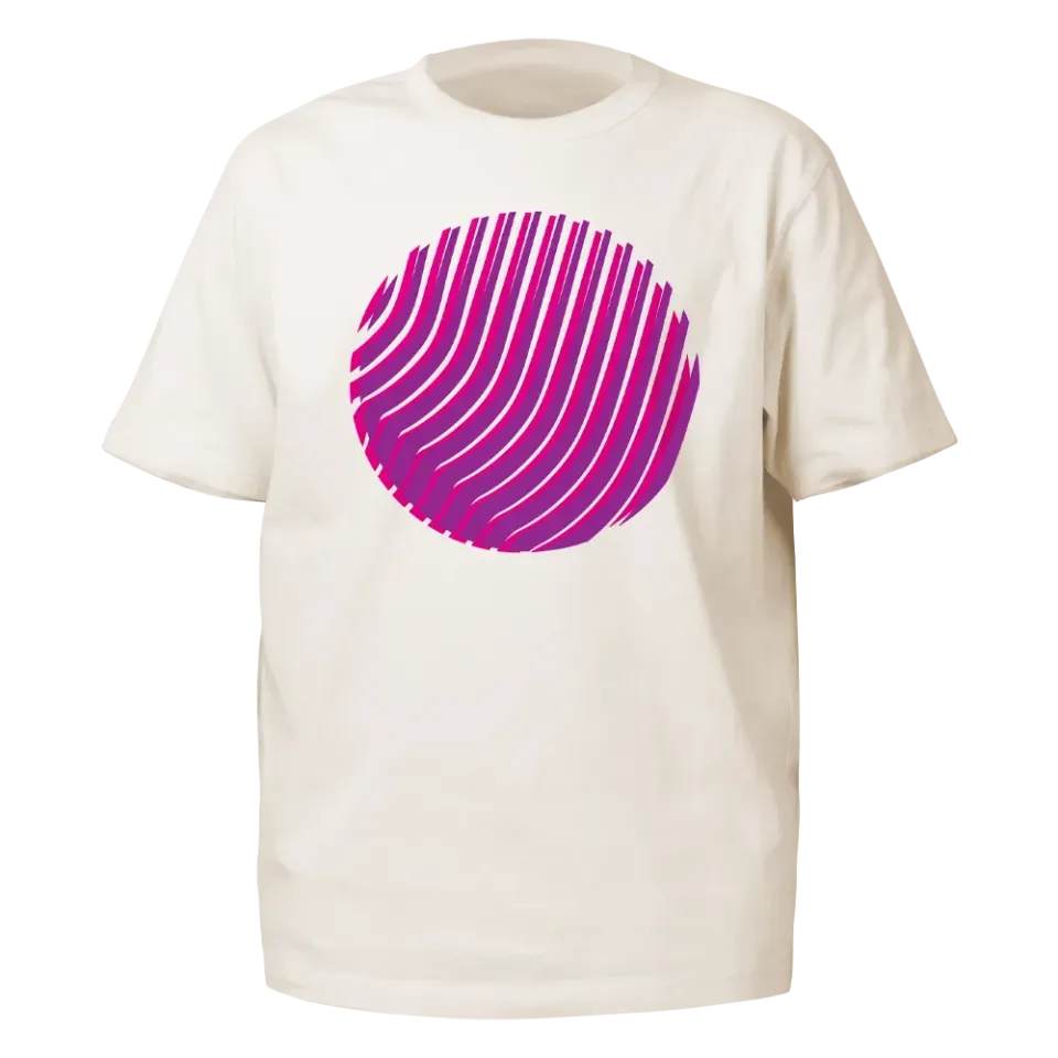 Reflective Berlin Sunset T-shirt off-white pink refleks
