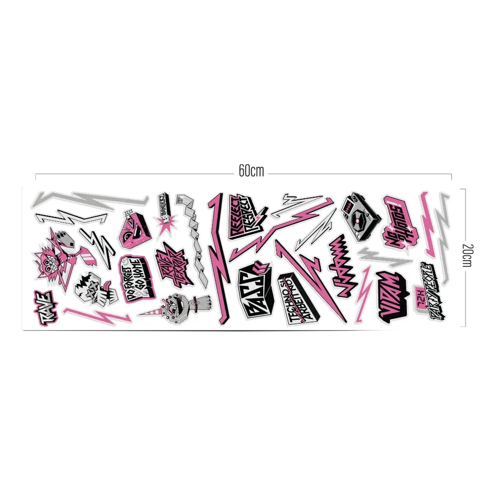 Reflective Berlin XL Sticker Kit Rave refleksklistermærker XL