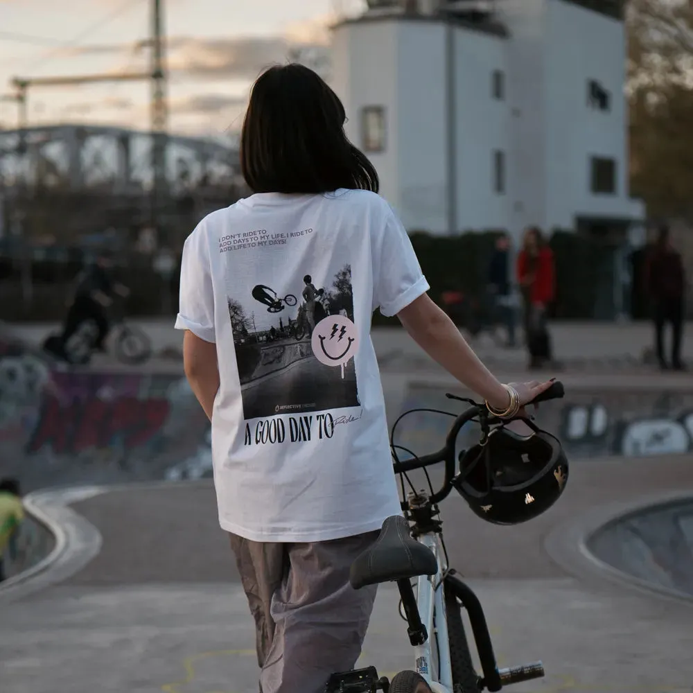 REFLECTIVE BERLIN Streetlife T-shirt hvid