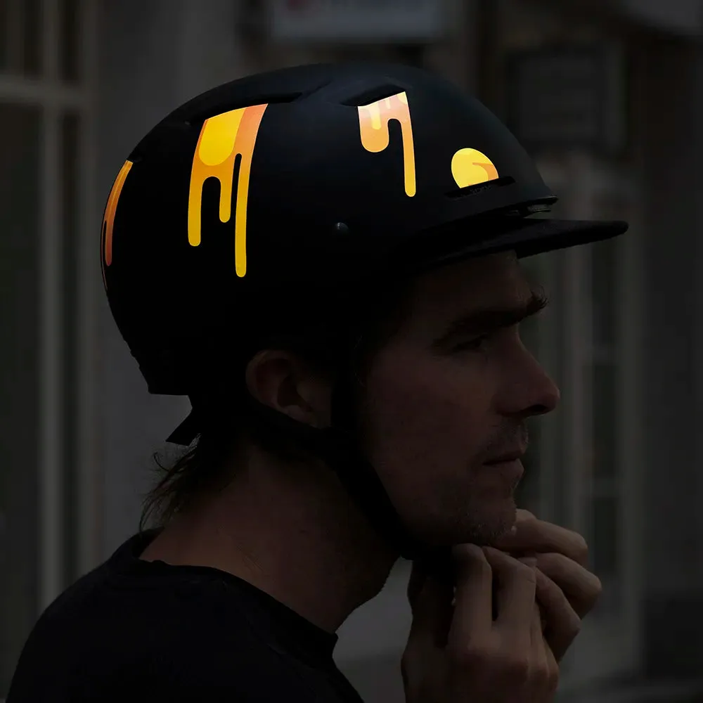 Reflective Berlin Lava DIY refleksark fire klip selv
