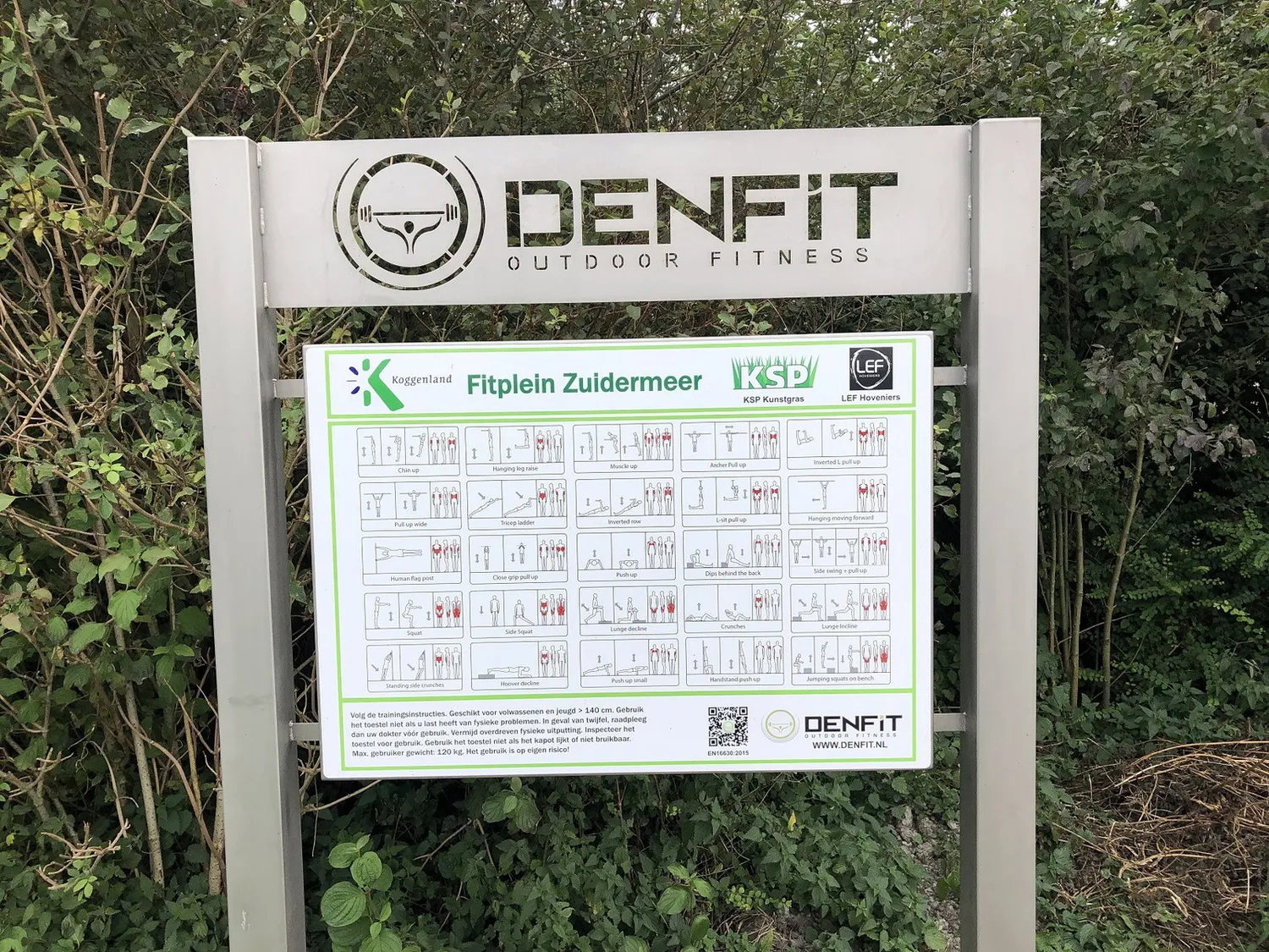 Denfit Instruction Board instruktionstavle udendørs