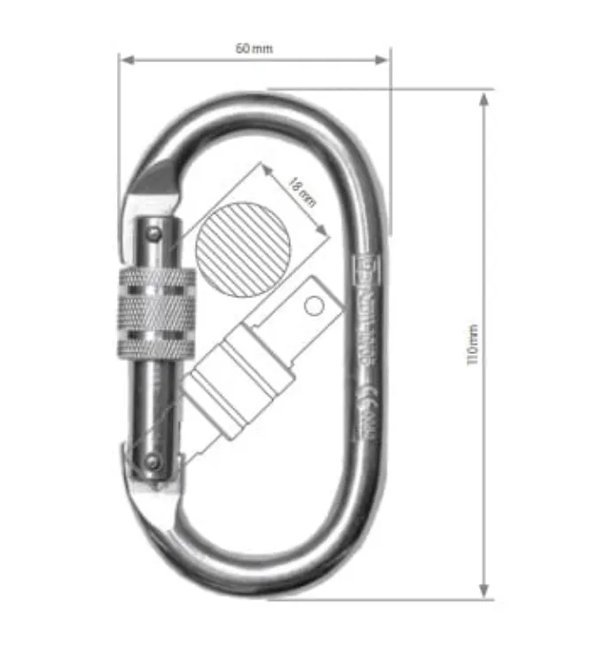 Aerial Shop Karabinhage skruelukning 22 kN 170 g