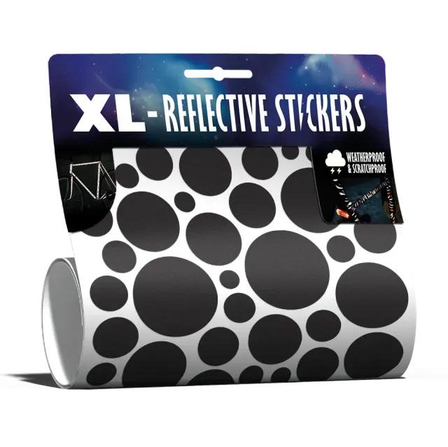 Reflective Berlin Bubbles XL stickerkit sort reflekterende