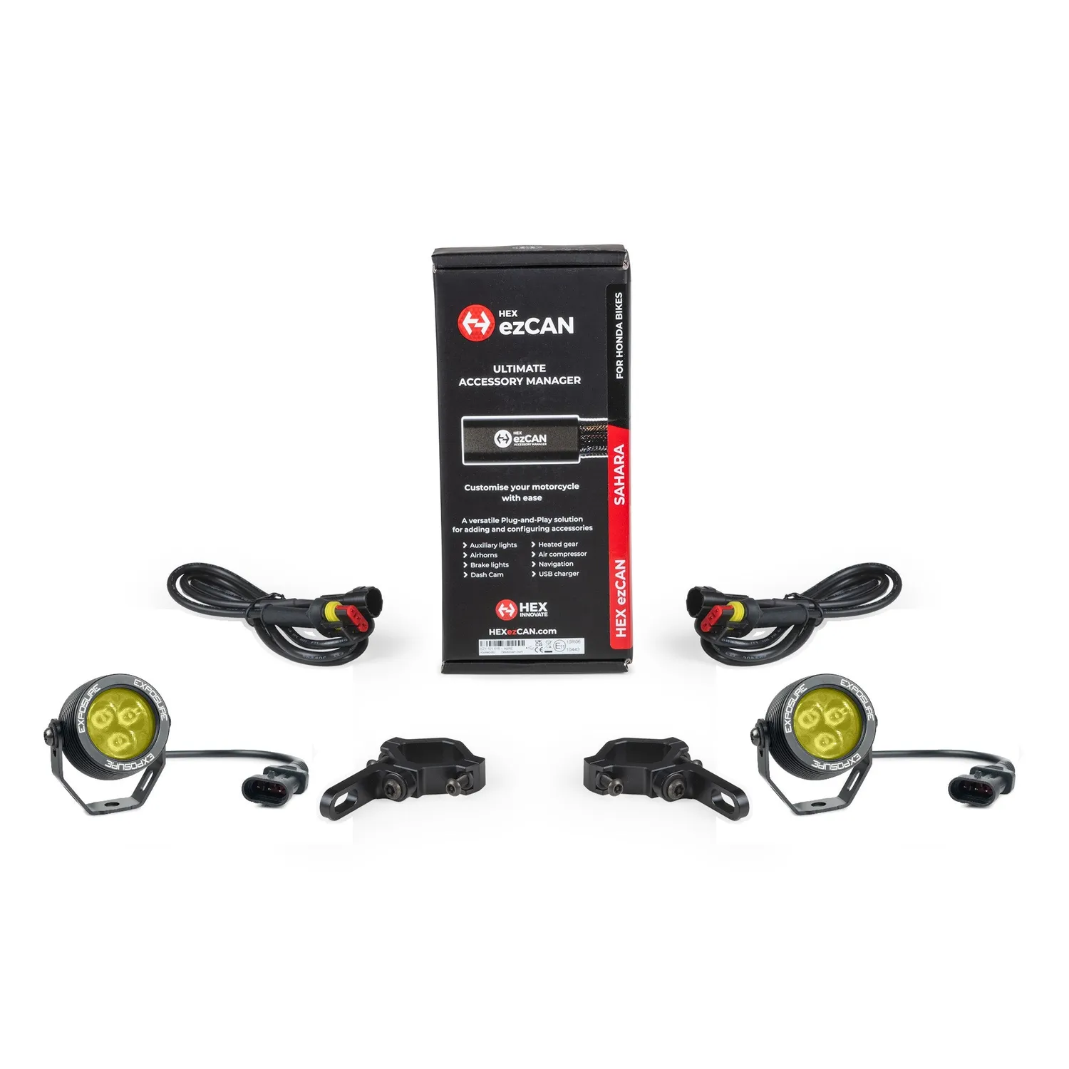 Exposure Lights Radial 3 ekstralys gul MC kit