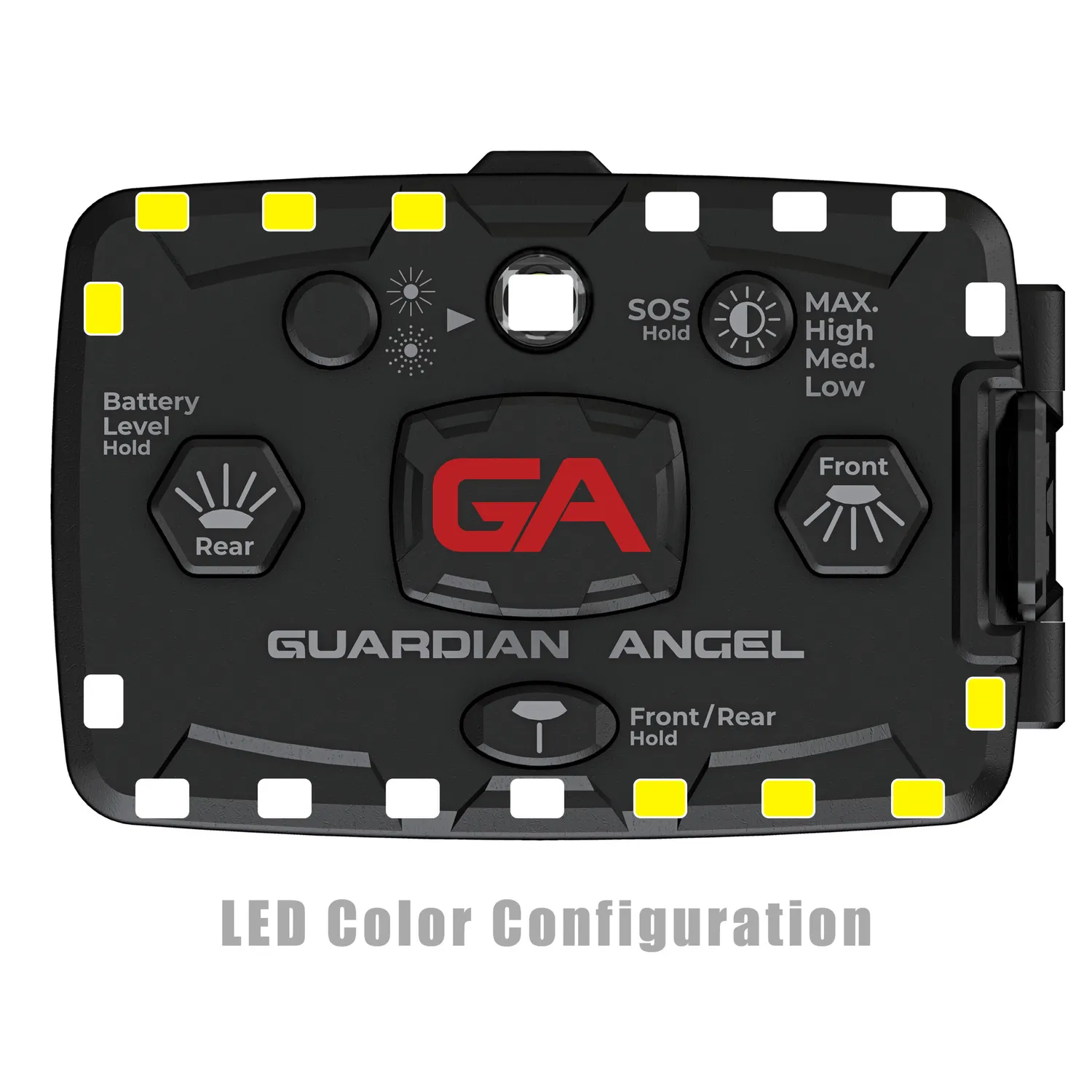 Guardian Angel Elite Series lygte hvid/gul 800 lumen