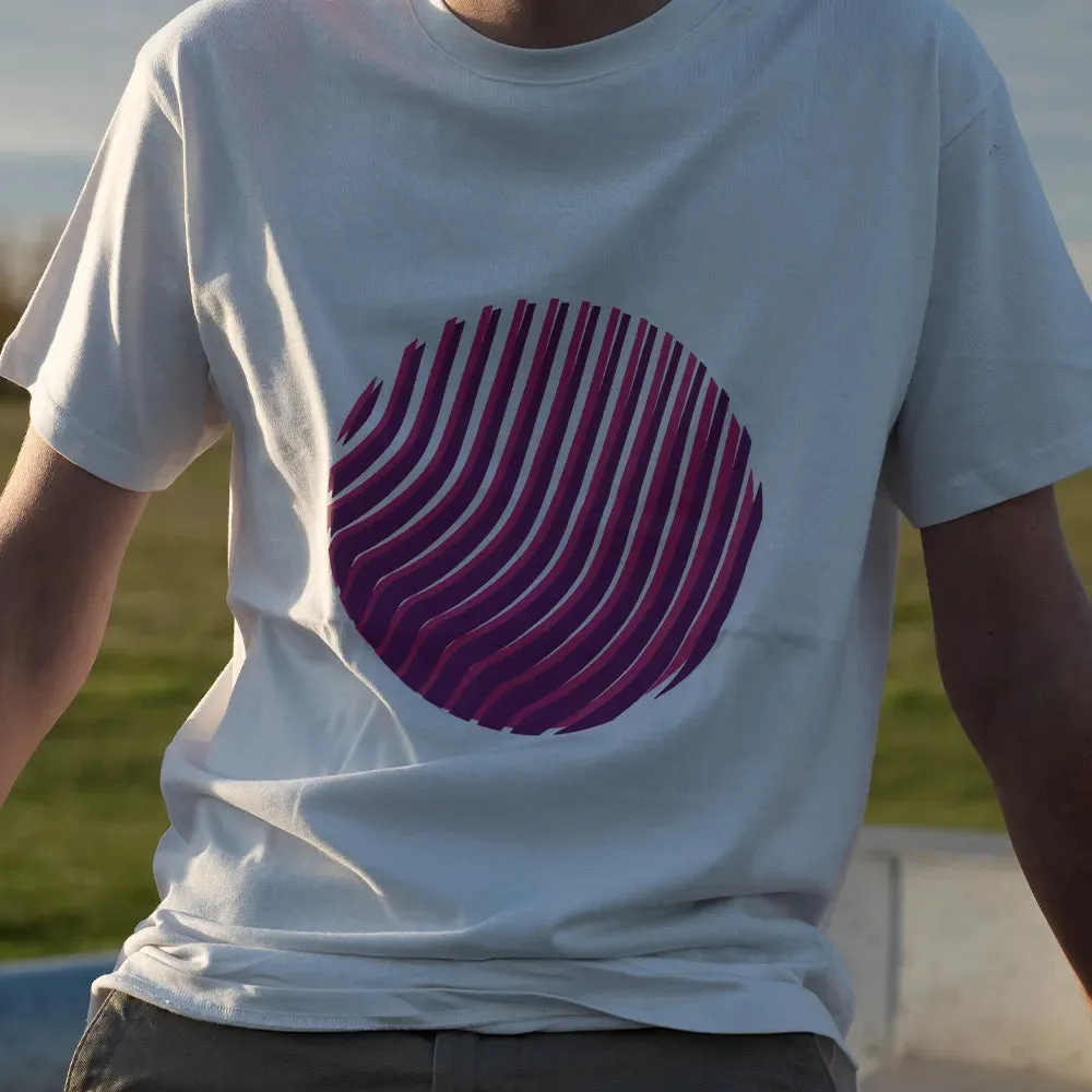 Reflective Berlin Sunset T-shirt off-white pink refleks