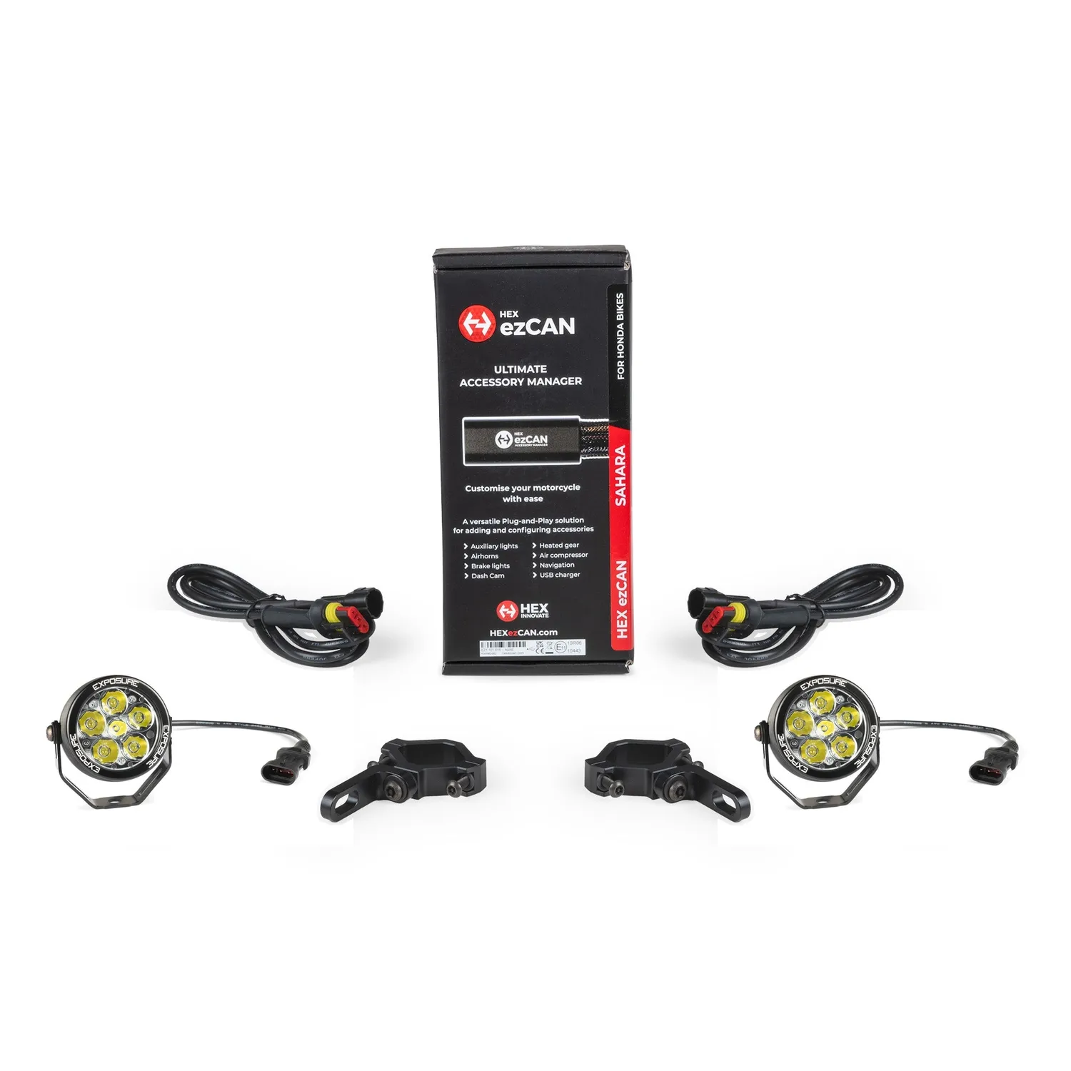 Exposure Lights Radial 6 motorcykel lygtesæt EZCAN