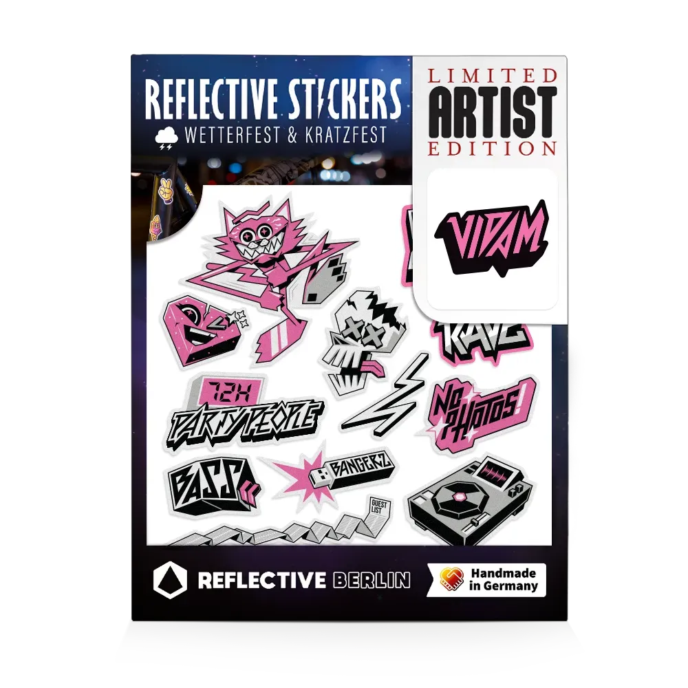 Reflective Berlin Rave Bundle VIDAM refleks-sæt str M