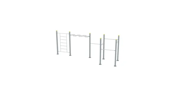 Denfit DSW4557 pullup stativ 5 bar udendørs