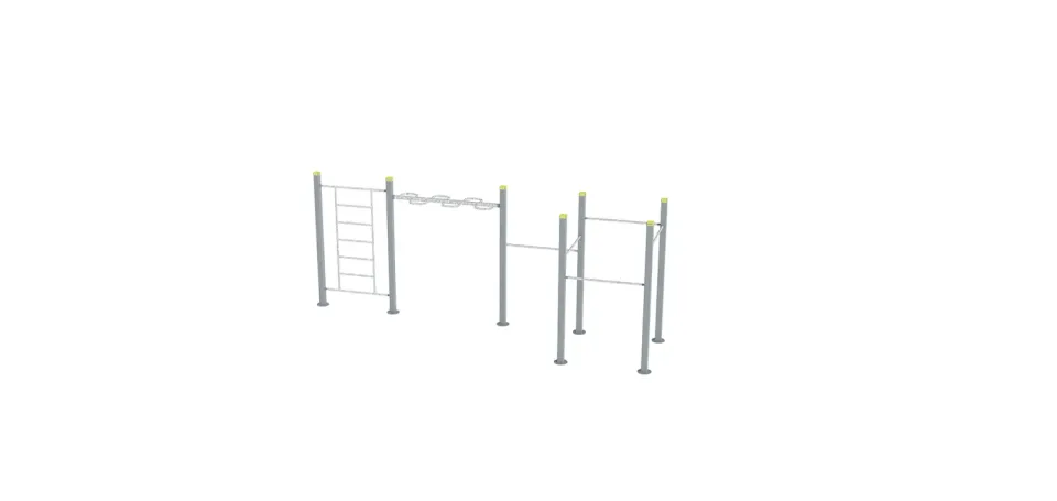 Denfit DSW4557 pullup stativ 5 bar udendørs