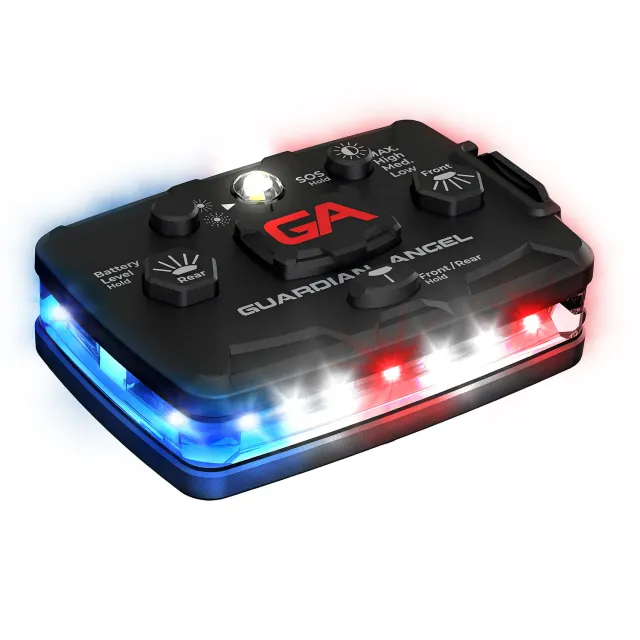 Guardian Angel Elite Series Rød/Blå træningslygte 800 lumen