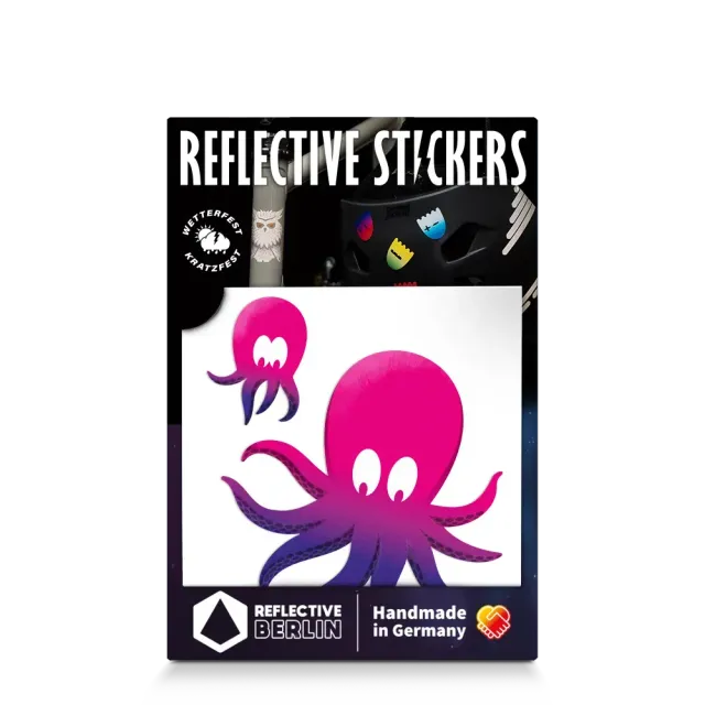 REFLECTIVE BERLIN Oktopus klistermærke neptune refleks