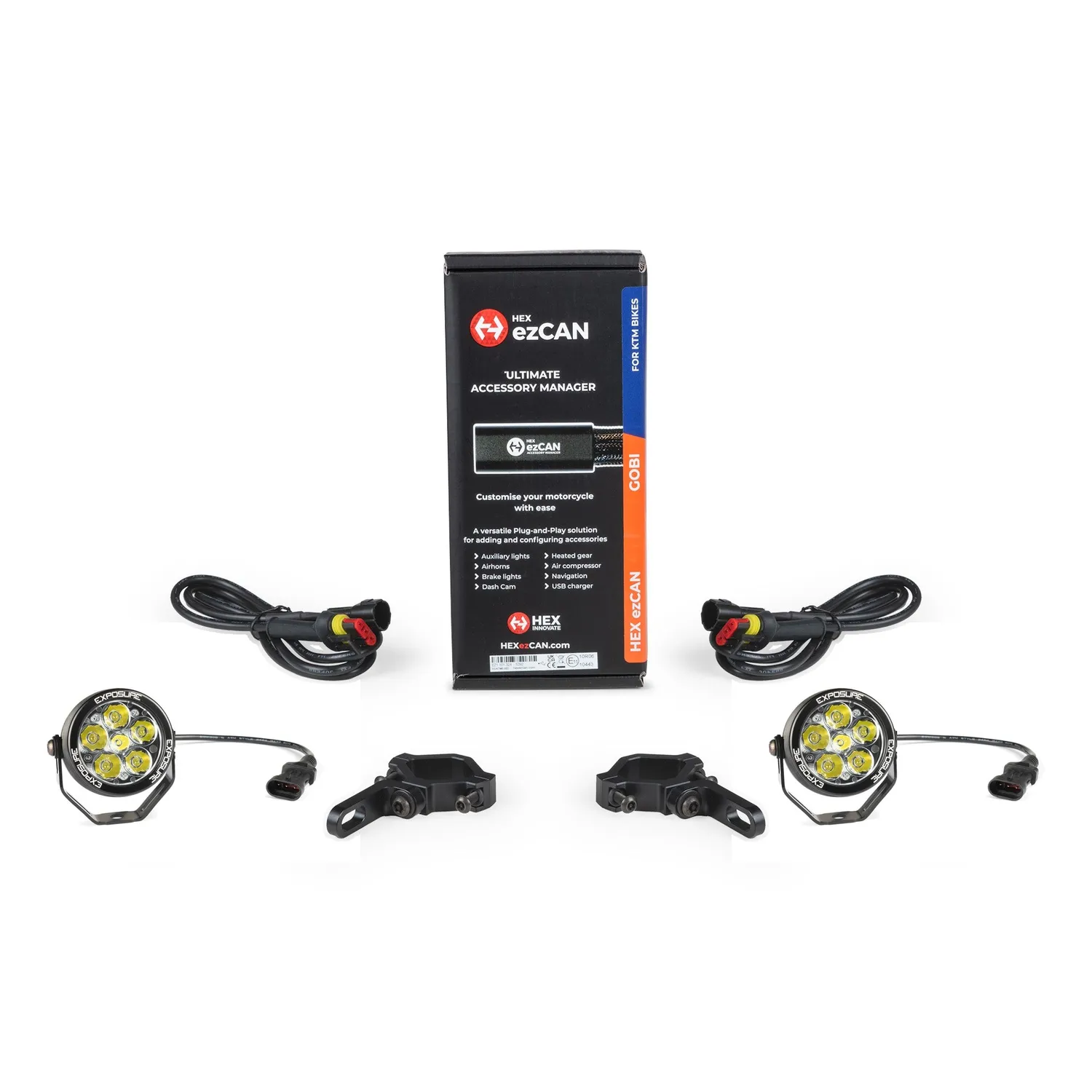 Exposure Lights Radial 6 motorcykel lygtesæt EZCAN