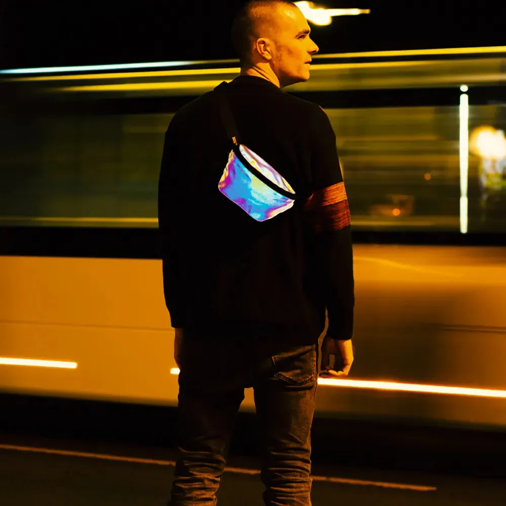 Reflective Berlin Pouch bæltetaske regnbue
