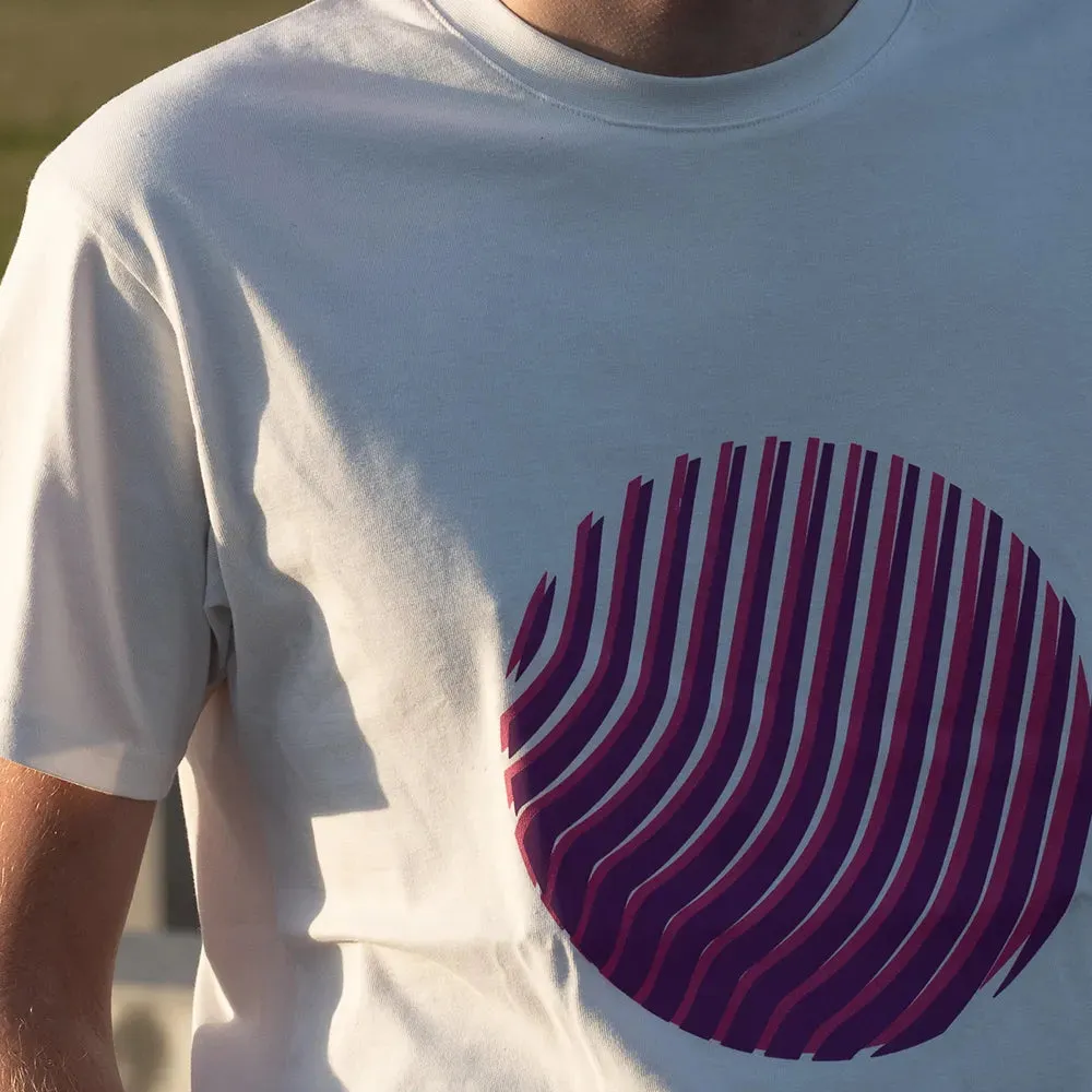Reflective Berlin Sunset T-shirt off-white pink refleks