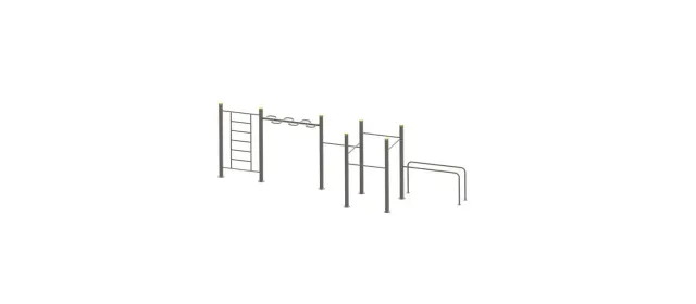 Denfit C173 fitness station udendørs stor