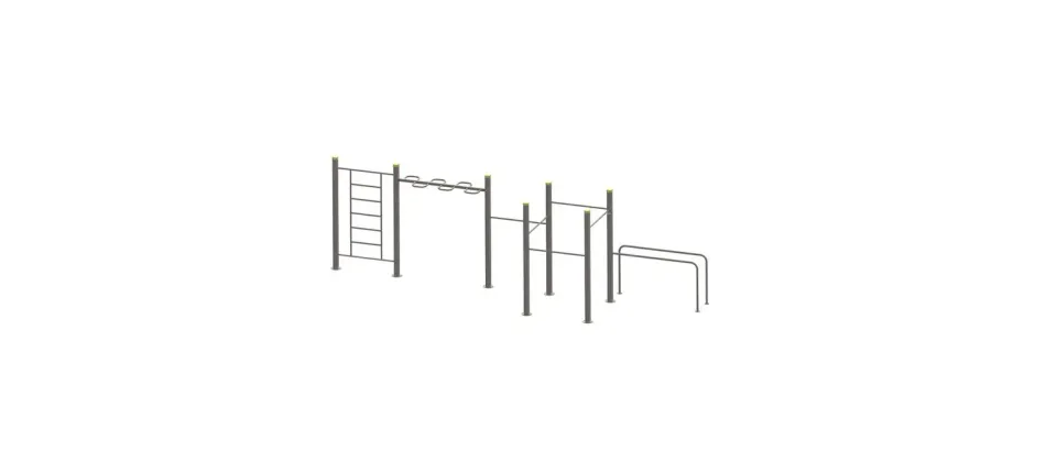 Denfit C173 fitness station udendørs stor