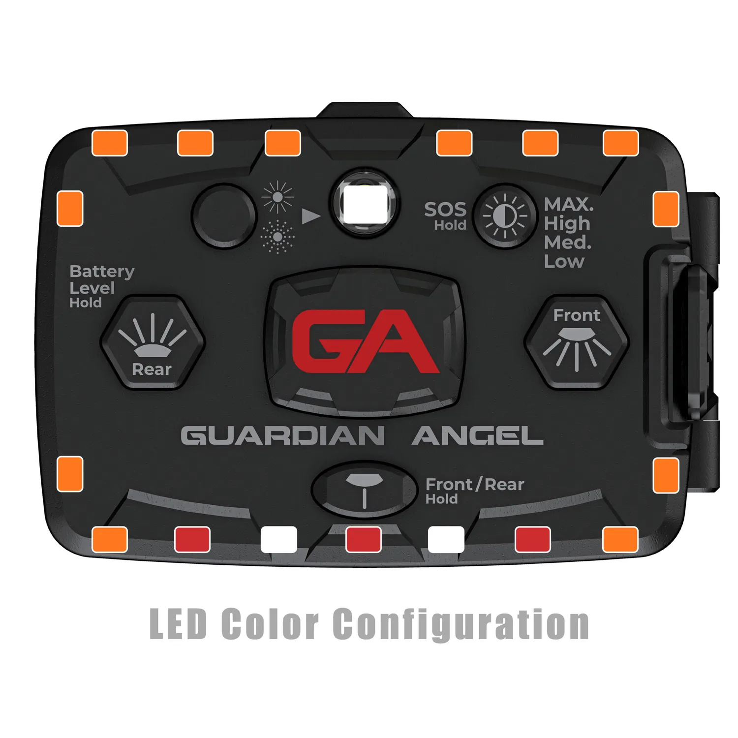 Guardian Angel Elite Series lygte orange/orange 800 lumen