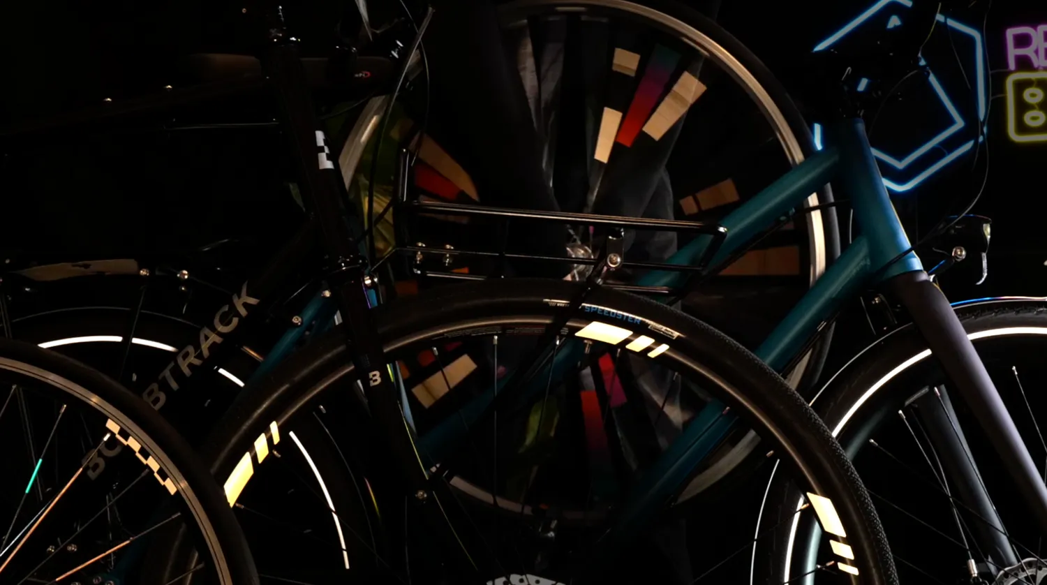 Reflective Berlin 360° klistermærkesæt cykel Totem Disco