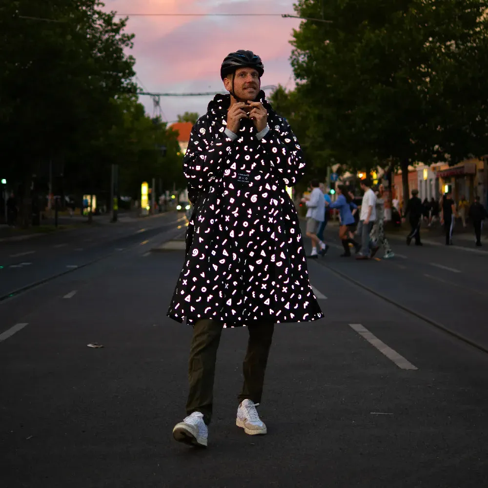 Reflective Berlin Doodle regnponcho reflekterende XXL