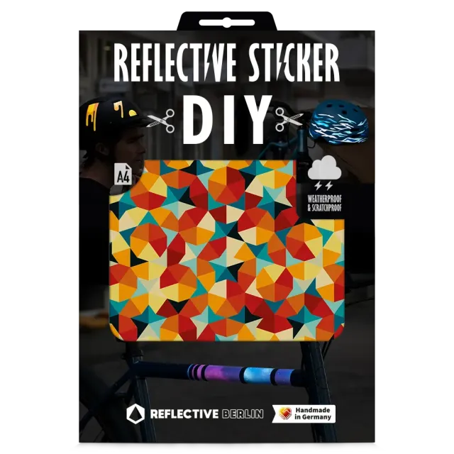 Reflective Berlin Kites & Darts DIY refleksklistermærke grå