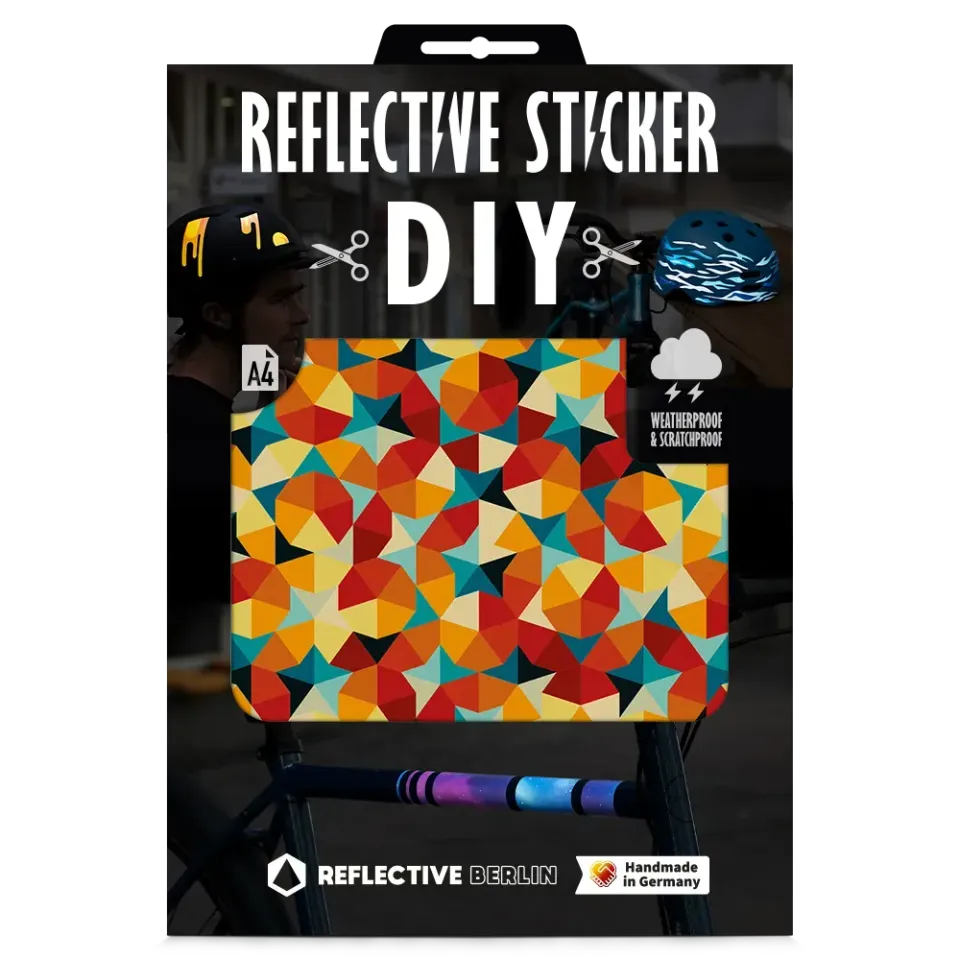 Reflective Berlin Kites & Darts DIY refleksklistermærke grå