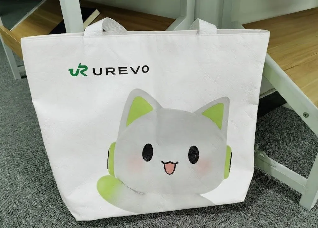 Urevo Waterproof Magnetic totebag hvid vandtæt
