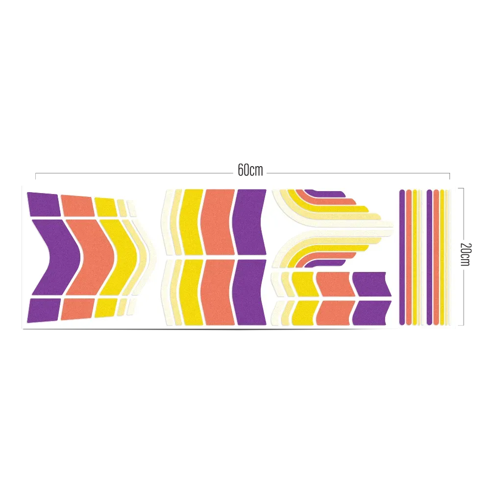 REFLECTIVE BERLIN XL Sticker Kit Classic refleksklistermærker 90s retro
