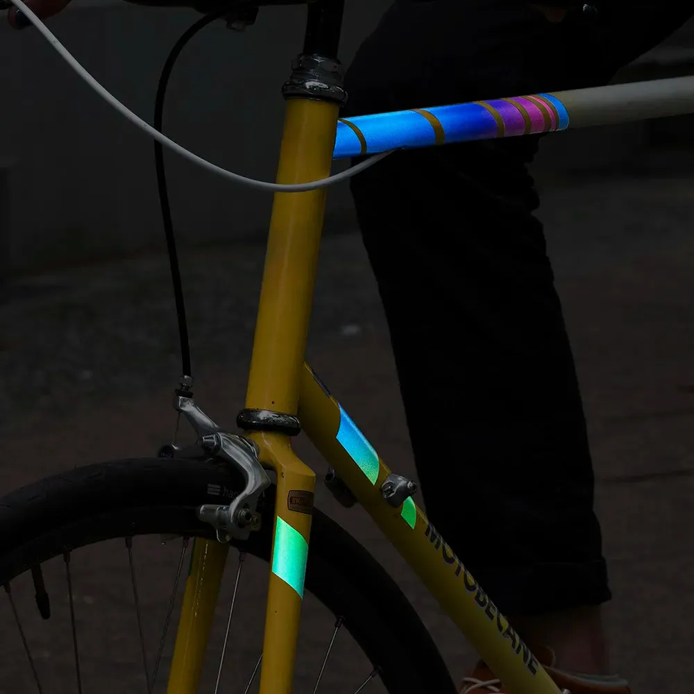 Reflective Berlin Gradient DIY refleksklistermærke A4 rainbow