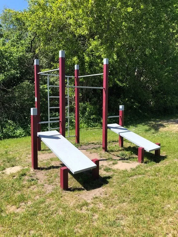 Denfit DSW4553 Wall træningsstation med bænke