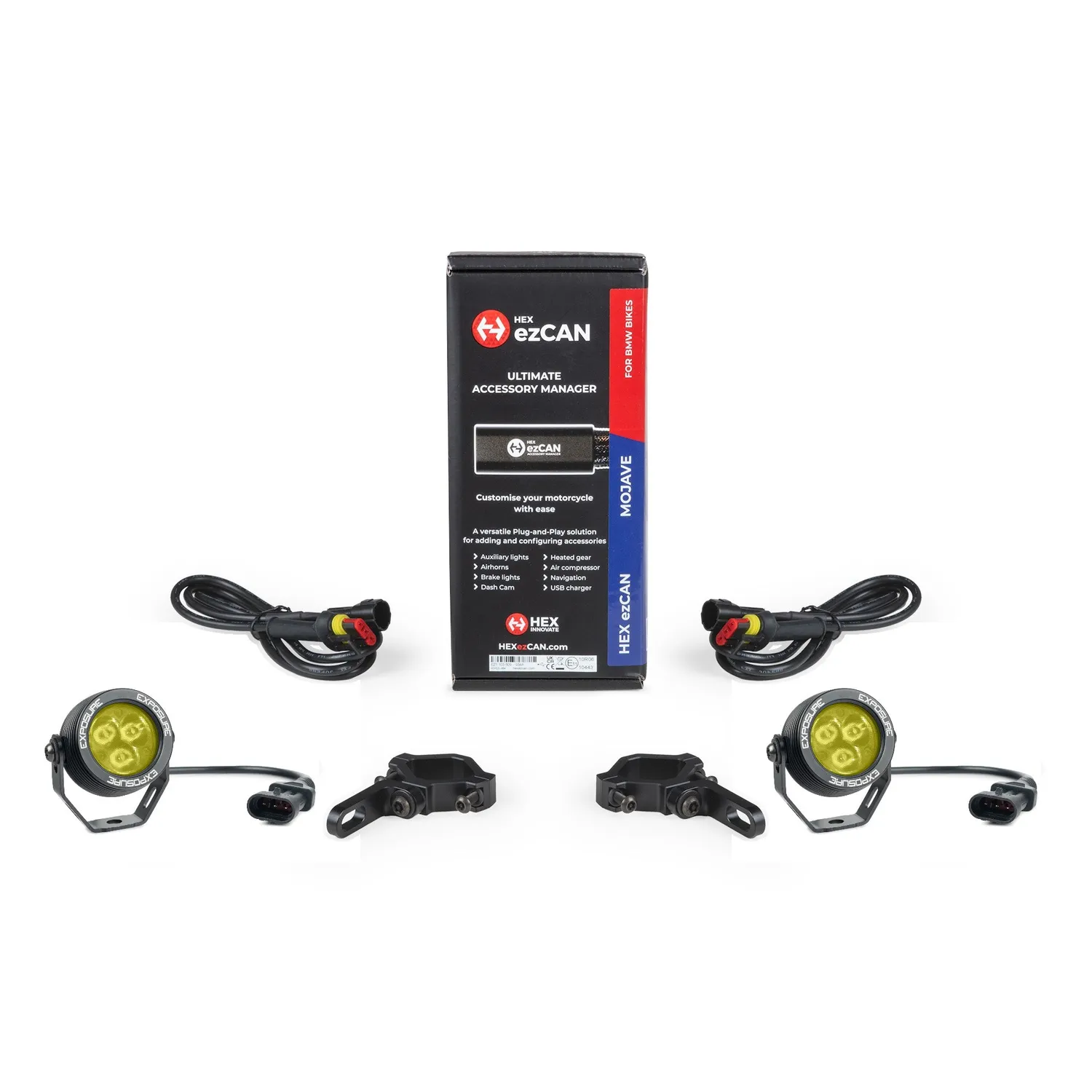 Exposure Lights Radial 3 ekstralys gul MC kit