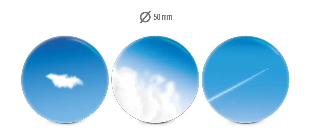 Reflective Berlin Clouds pin blå 3-pak reflekterende