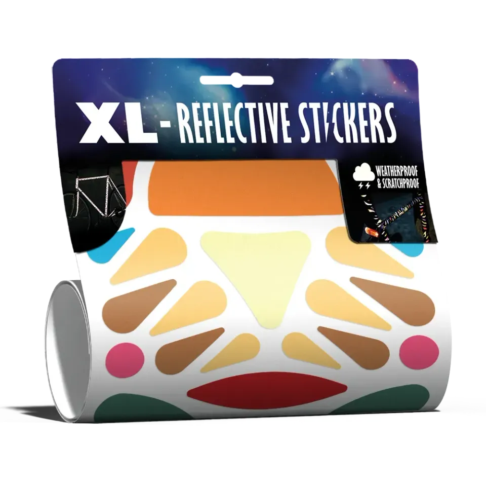 Reflective Berlin XL Sticker Kit Totem refleksklistermærker natural
