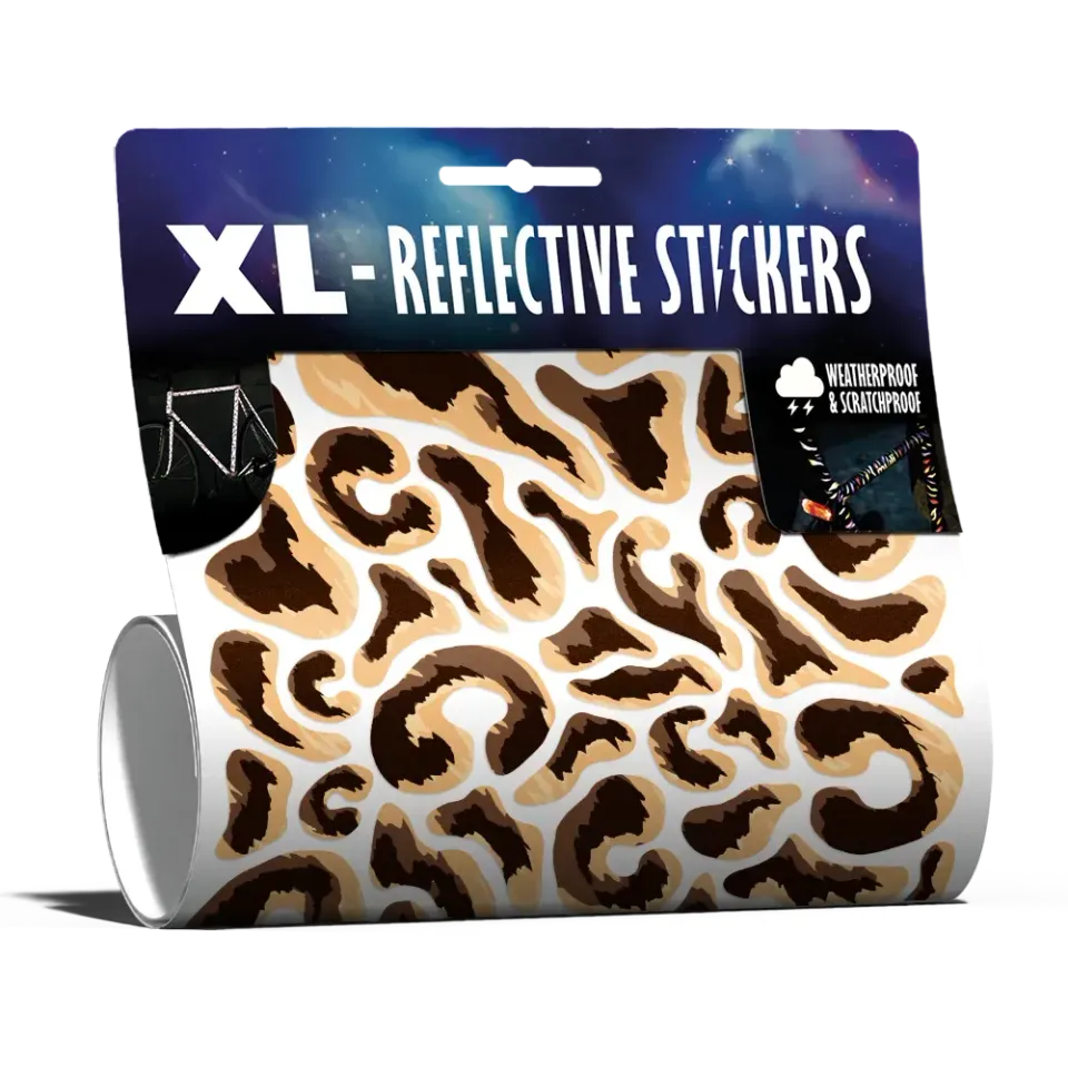 Reflective Berlin XL Sticker Kit Pebbles refleksklistermærker black