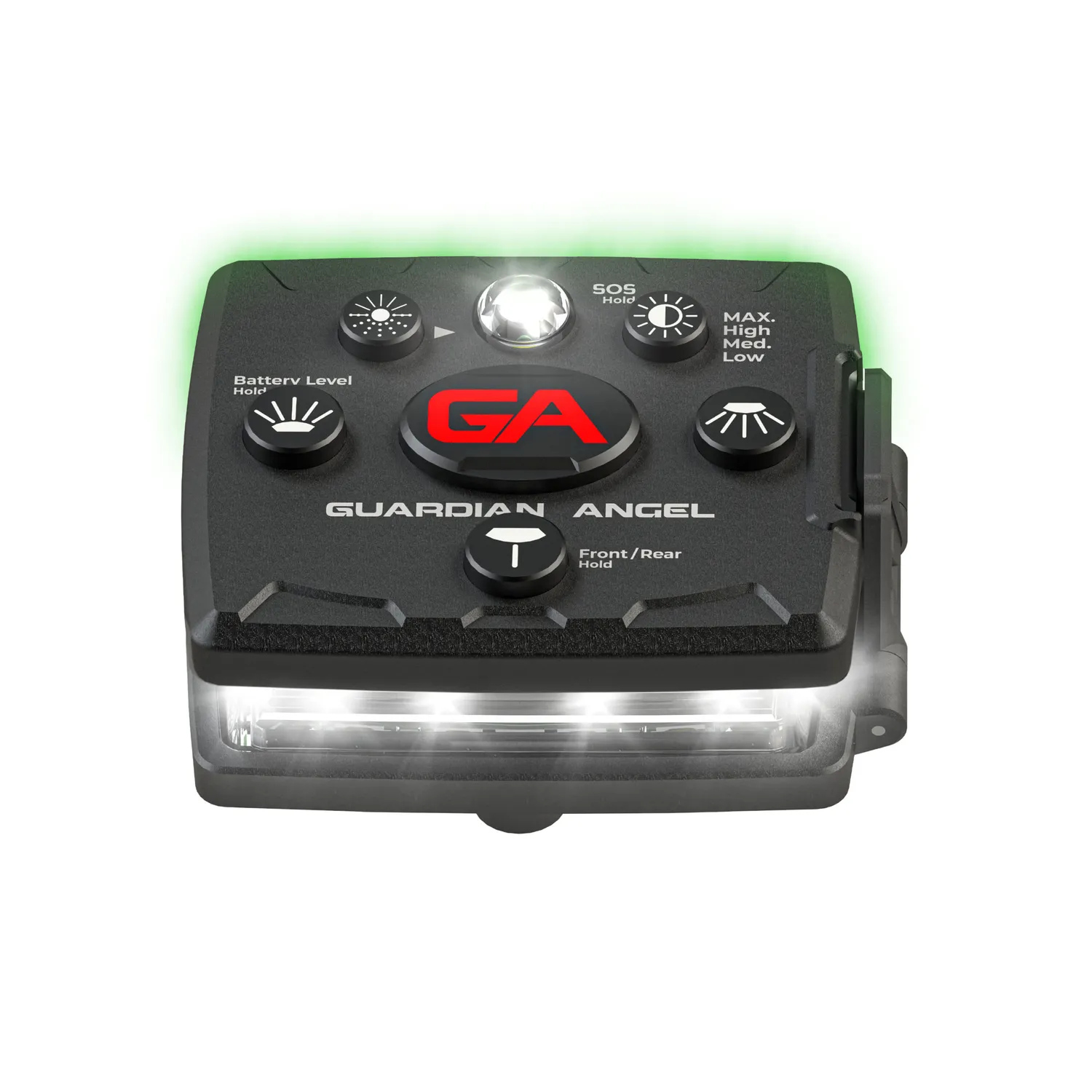 Guardian Angel Micro Series White/Green lygte hvid/grøn 14 LED
