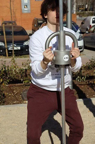 Denfit Crosstraining Pro 1 udendørs træningsstation monkey bars