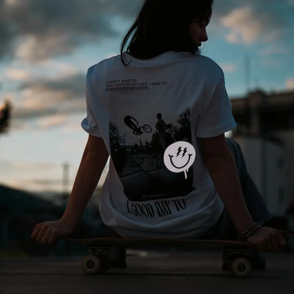 REFLECTIVE BERLIN Streetlife T-shirt hvid
